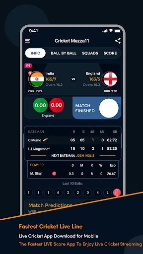 Cricket Mazza 11 Live Line .